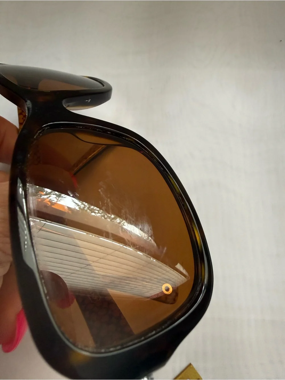 Coach HC8016 Ciara Eyeglass Frames 5033/13 Dark Tortoise 57-15 w/ Rx Lenses